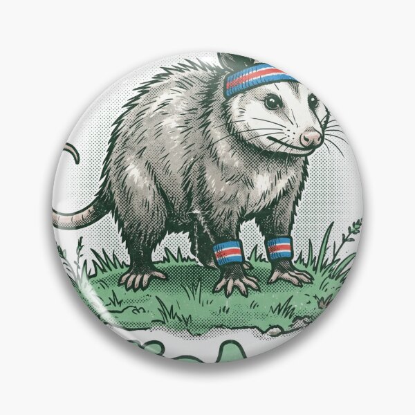 Item preview, Funny Opossum Workout Radioactive Life Retro Fitness designed and sold by AdyKurniawan.