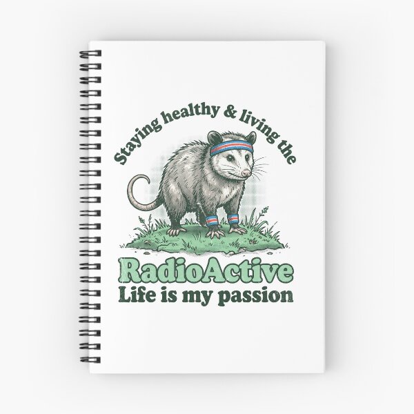 Item preview, Funny Opossum Workout Radioactive Life Retro Fitness designed and sold by AdyKurniawan.