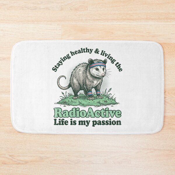 Item preview, Funny Opossum Workout Radioactive Life Retro Fitness designed and sold by AdyKurniawan.