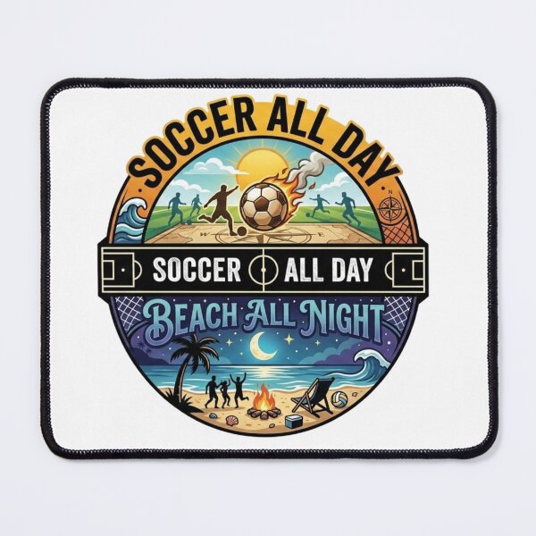 Item preview, Soccer All Day Beach All Night – Funny Soccer Beach Shirt – Summer Soccer Gift – Soccer Player Vacation Tee – Soccer Mom Summer designed and sold by @SHINTOSARTSTORE.