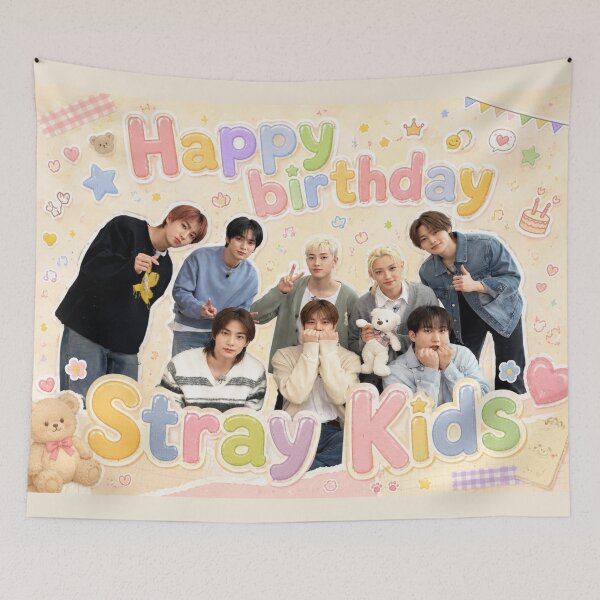 Item preview, happy birthday Stray Kids designed and sold by jaofnn.