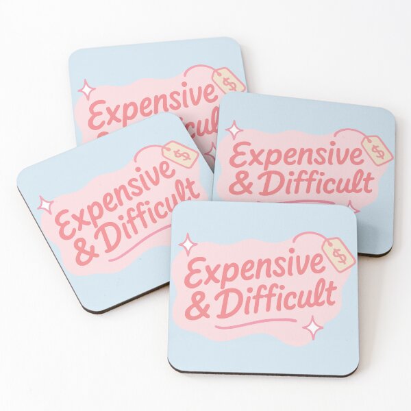Item preview, Expensive And Difficult Sassy Pink Price Tag Quote designed and sold by BrownHorse90s.