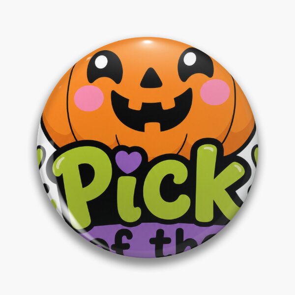 Item preview, Pick Of The Patch Pumpkin - Cute Spooky Season Halloween Sticker designed and sold by VisualArtsOasis.