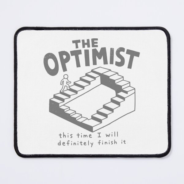 Item preview, The Optimist Looping Stairs Funny ADHD Humor Gift designed and sold by lenalenspod.
