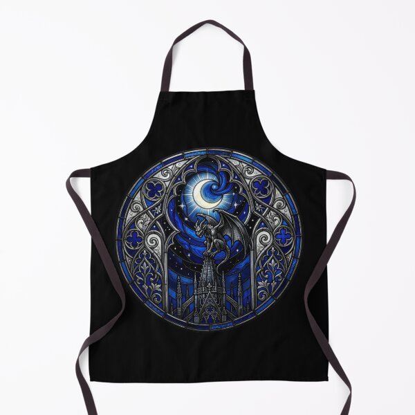 Item preview, Gothic Gargoyle on Cathedral Spire with Moon designed and sold by David Mateo ArtWorks.