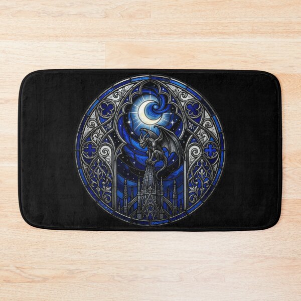 Item preview, Gothic Gargoyle on Cathedral Spire with Moon designed and sold by David Mateo ArtWorks.