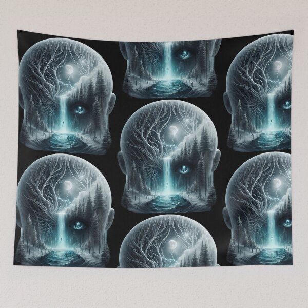 Item preview, Mystic River Mind – The Watching Waterfall designed and sold by LujziWorld.