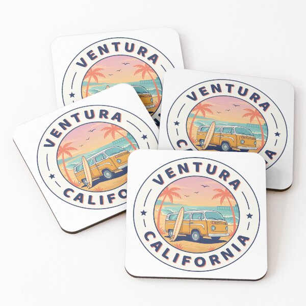 Item preview, Ventura California: Retro Surf Van Badge designed and sold by CircinusStore.