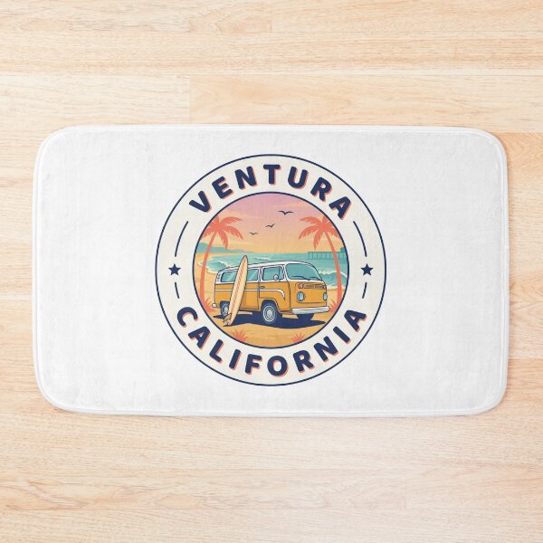Item preview, Ventura California: Retro Surf Van Badge designed and sold by CircinusStore.