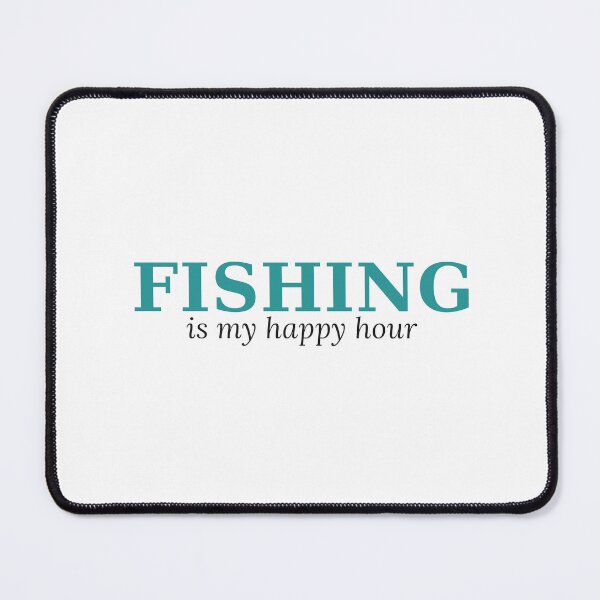Item preview, Fishing Is My Happy Hour Funny Fishing Tee designed and sold by 7Four1 Designs.