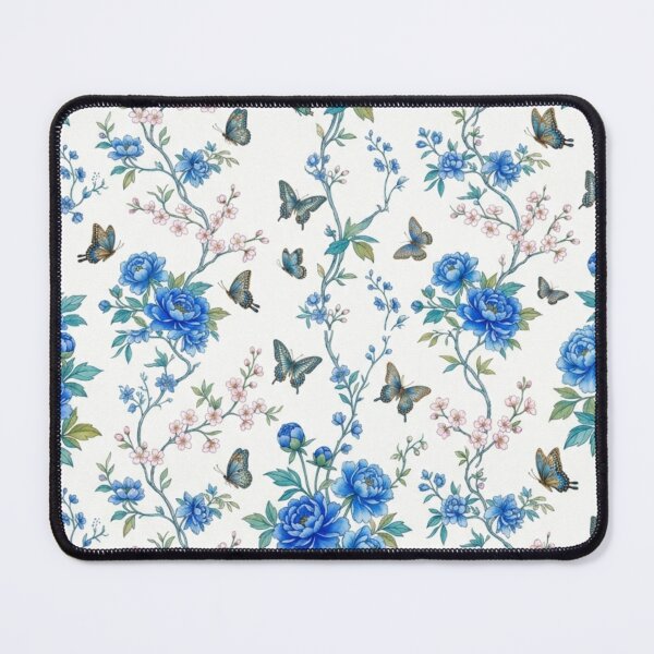 Item preview, Vintage Chinoiserie Peony Flowers on White Background designed and sold by FashioonTrends.