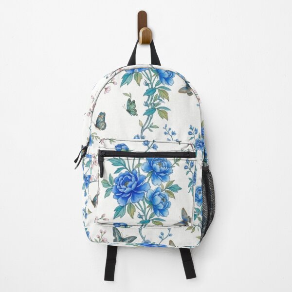 Item preview, Vintage Chinoiserie Peony Flowers on White Background designed and sold by FashioonTrends.