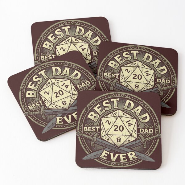 Item preview, Best Dad Ever D20 Dice Tabletop RPG Gamer Father designed and sold by AdyKurniawan.