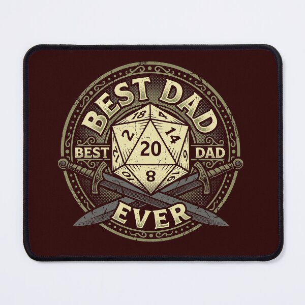Item preview, Best Dad Ever D20 Dice Tabletop RPG Gamer Father designed and sold by AdyKurniawan.