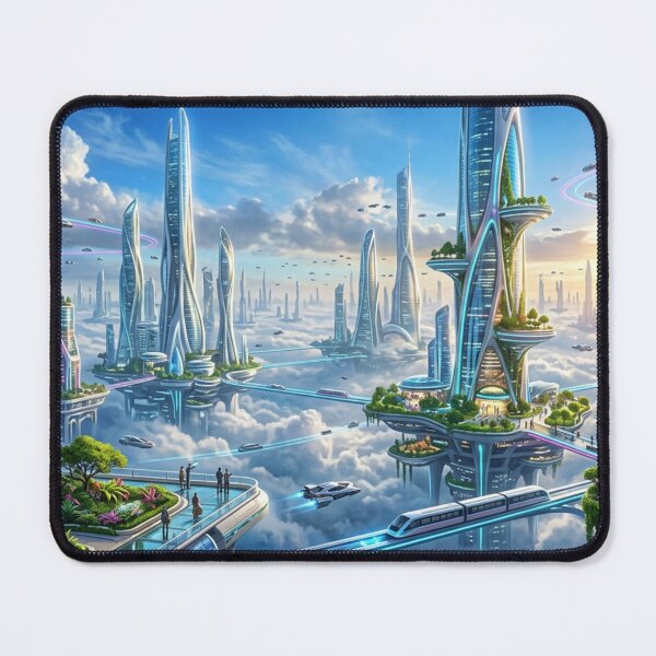 Item preview, Floating future above the clouds designed and sold by Sigtrix.