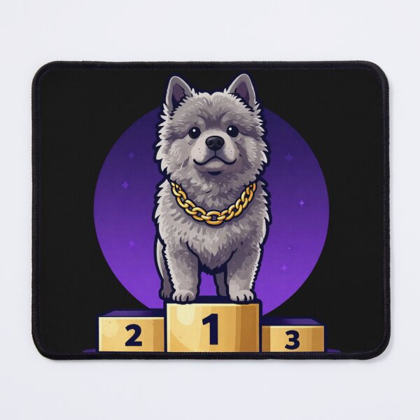 Item preview, Pumi Dog With Gold Chain On Winner Podium designed and sold by Aneta-Design.