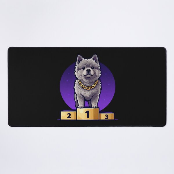 Item preview, Pumi Dog With Gold Chain On Winner Podium designed and sold by Aneta-Design.