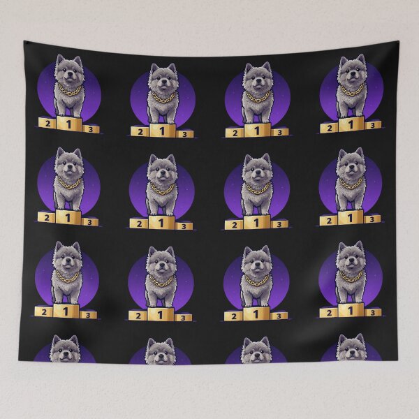 Item preview, Pumi Dog With Gold Chain On Winner Podium designed and sold by Aneta-Design.