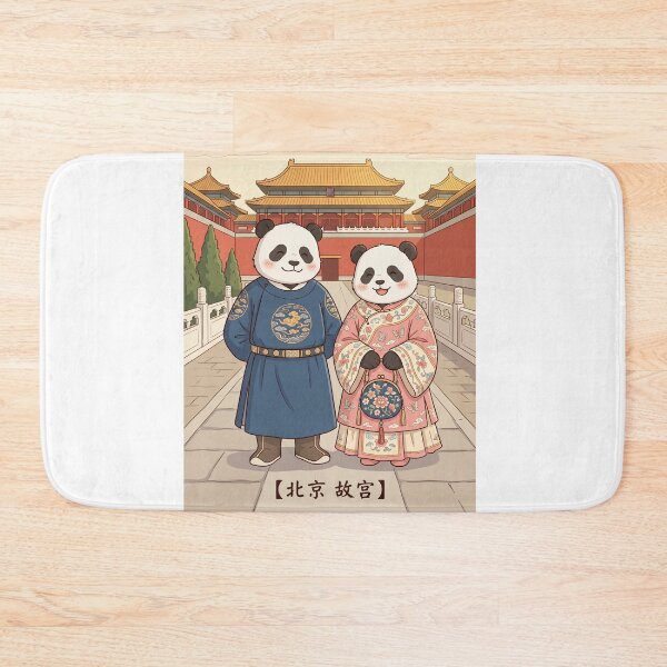 Item preview, Cute Pandas at Beijing Forbidden City - Hanfu Matching Outfit Travel Art designed and sold by TaiwanMemory.