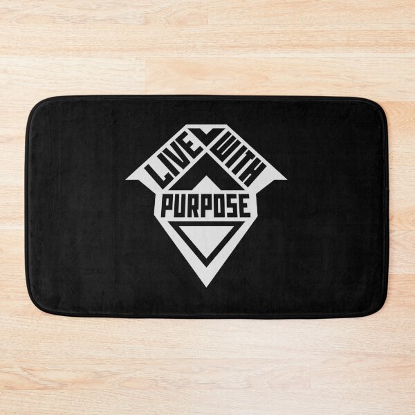 Item preview, Live With Purpose Bold Motivational Mindset Quote designed and sold by shirt-o-mat.
