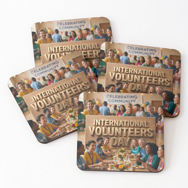 Item preview, INTERNATIONAL VOLUNTEERS DAY designed and sold by Rohitjain2000.