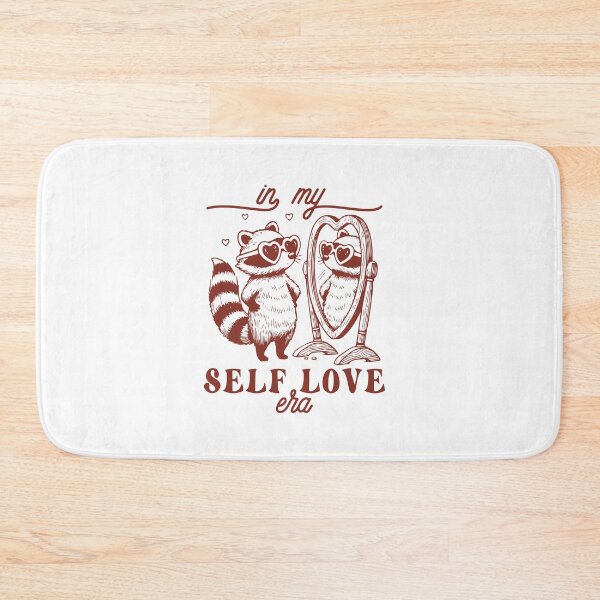 Item preview, In My Self Love Era Cute Raccoon Heart Glasses designed and sold by BrownHorse90s.