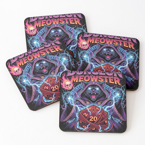Item preview, Dungeon Meowster Funny Cat Wizard Tabletop RPG D20 Dice designed and sold by AdyKurniawan.