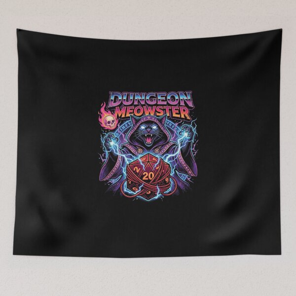 Item preview, Dungeon Meowster Funny Cat Wizard Tabletop RPG D20 Dice designed and sold by AdyKurniawan.