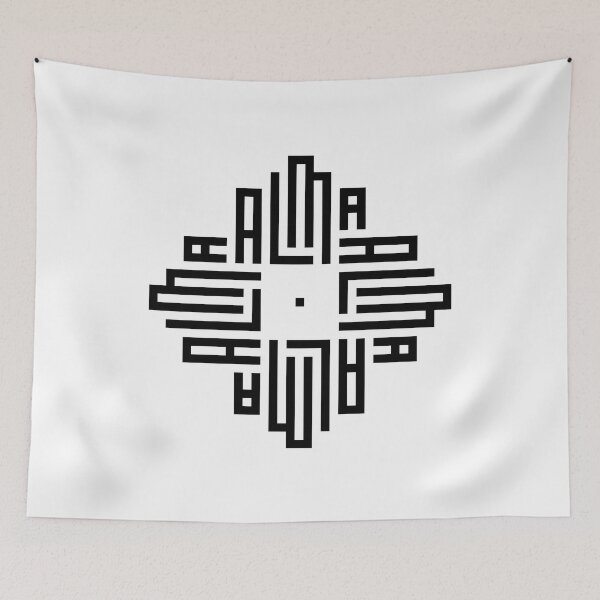 Item preview, ALMA | Negro | Caligrafía Kufi Geométrica Moderna | Del Nombre al Arte designed and sold by FOR YOUR NAME.