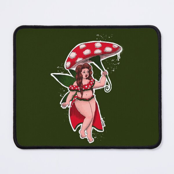 Item preview, Mushroom Fairy with Toadstool Umbrella designed and sold by TheMossAndMermaid.