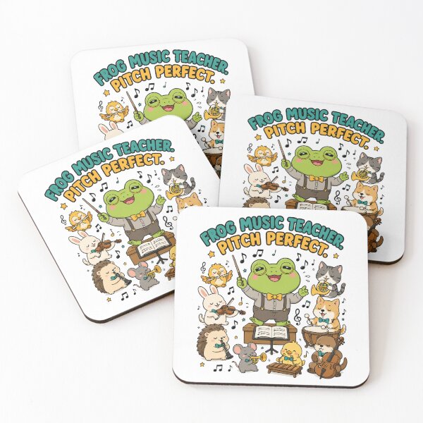Item preview, Cute Frog Music Teacher Pitch Perfect Funny Orchestra Shirt — Kawaii Animal Music Teacher Gift Tee designed and sold by MaynyStudio.