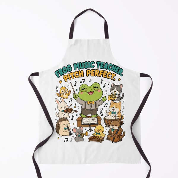 Item preview, Cute Frog Music Teacher Pitch Perfect Funny Orchestra Shirt — Kawaii Animal Music Teacher Gift Tee designed and sold by MaynyStudio.