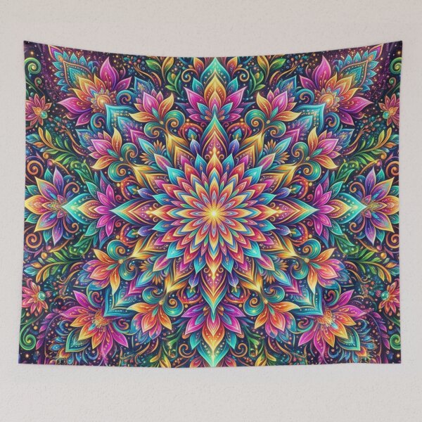Item preview, Luminous floral symmetry designed and sold by Sigtrix.