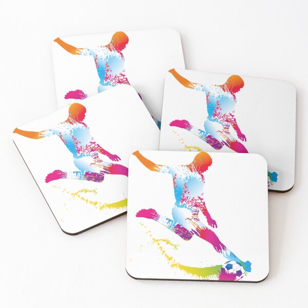 Item preview, Colorful Football Soccer Player – Vibrant Splatter Action Sports Art designed and sold by RaresS.