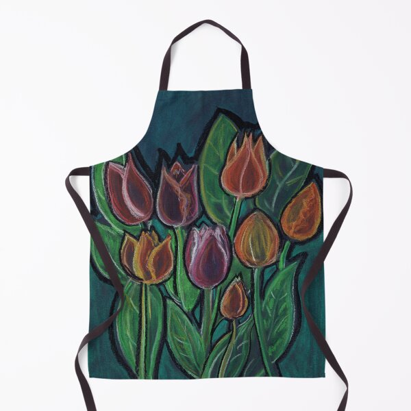 Item preview, Tulips vibrant floral art. designed and sold by DebTheZeb.