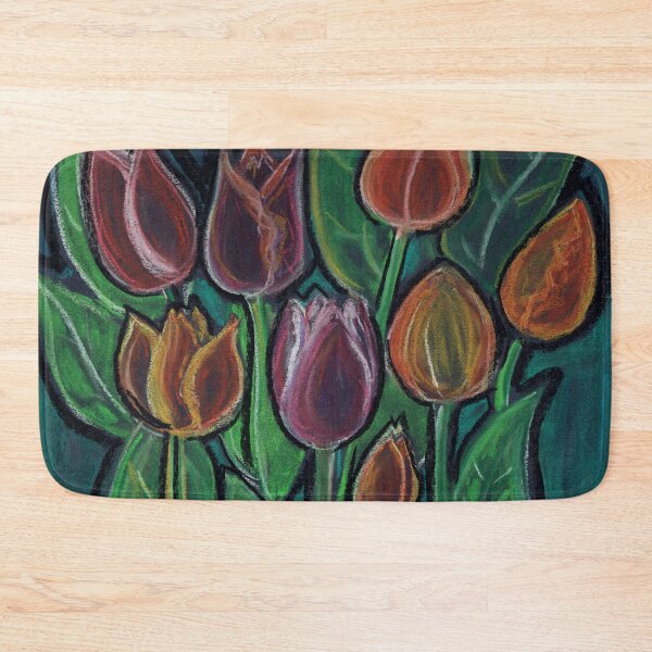 Item preview, Tulips vibrant floral art. designed and sold by DebTheZeb.