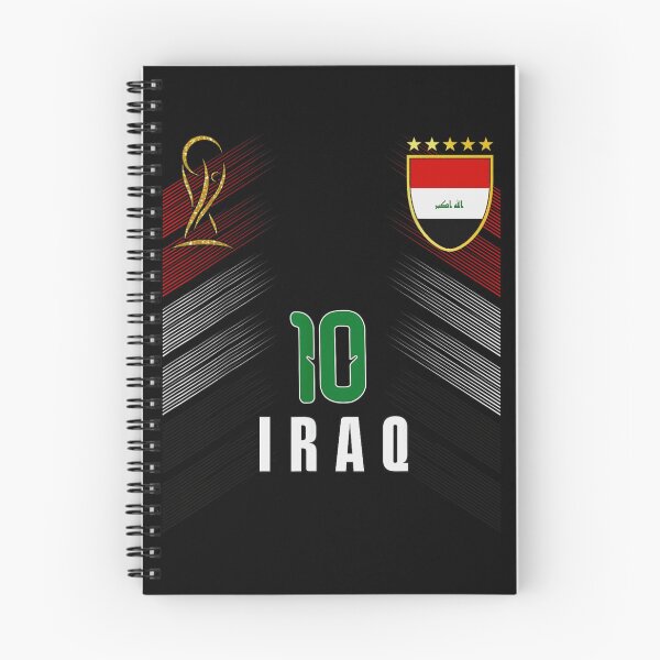 Item preview, Iraq Football Jersey Number Ten National Team Soccer Shield World Cup Fan Art designed and sold by Phil Ben.