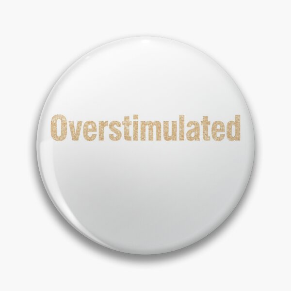 Item preview, Overstimulated | Glitter Typography Aesthetic designed and sold by Nekomiii.