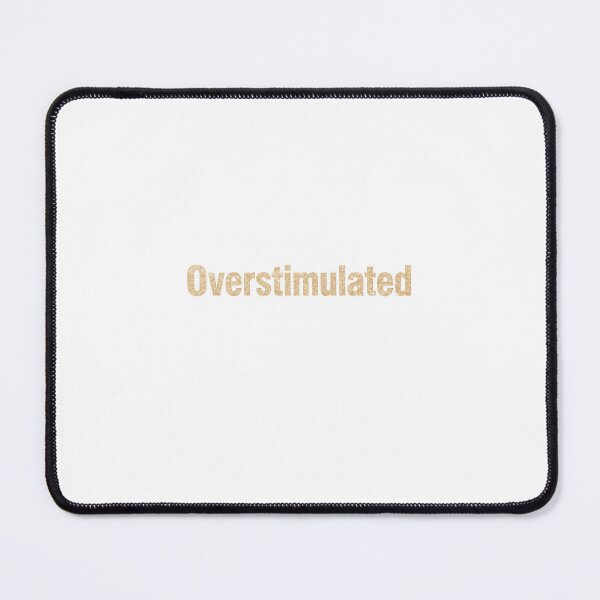 Item preview, Overstimulated | Glitter Typography Aesthetic designed and sold by HellGirlArt.