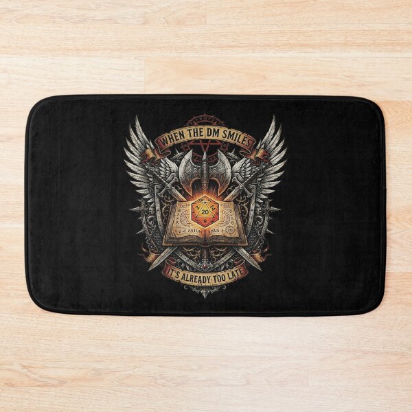 Item preview, Funny Tabletop RPG When The DM Smiles D20 Dice Retro designed and sold by AdyKurniawan.