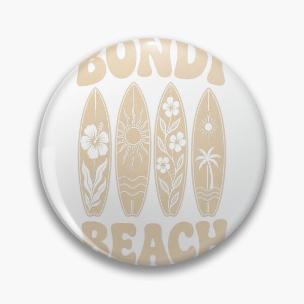 Item preview, Bondi Beach Surfboard Floral Retro Design designed and sold by SLGA-Designs.