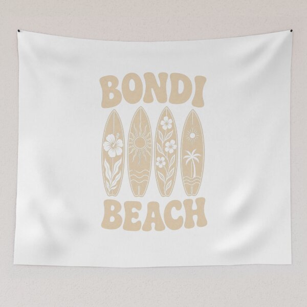 Item preview, Bondi Beach Surfboard Floral Retro Design designed and sold by SLGA-Designs.