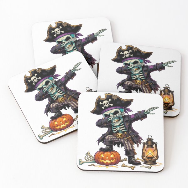 Item preview, Dabbing Skeleton Pirate Vintage Halloween designed and sold by CF_VintageDesign.