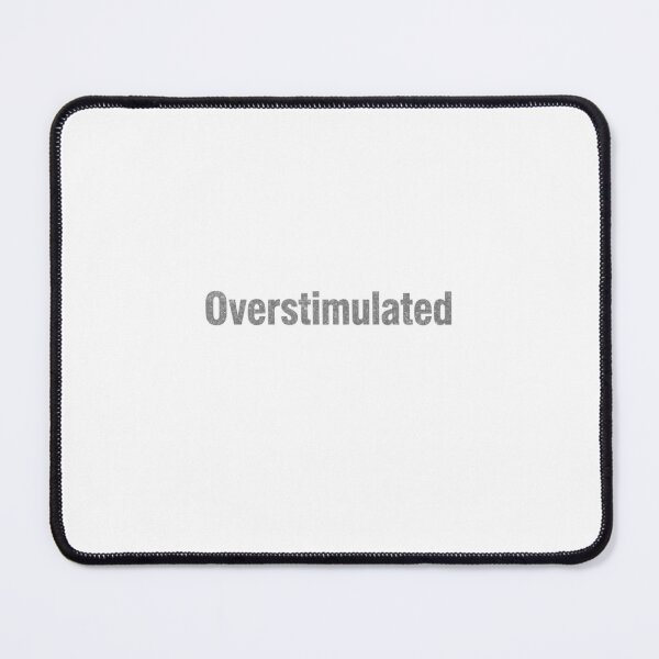 Item preview, Overstimulated | Glitter Typography Aesthetic designed and sold by Nekomiii.