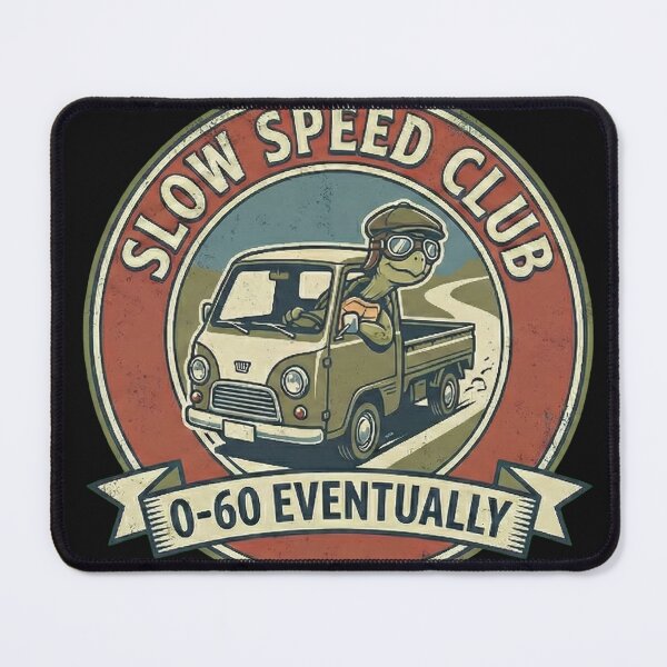 Item preview, Slow Speed Club - Funny 0-60 Eventually Turtle Mini Truck designed and sold by AdyKurniawan.