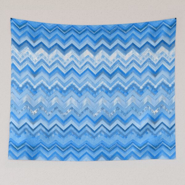 Item preview, Blue Chevron Pattern designed and sold by imaniko.