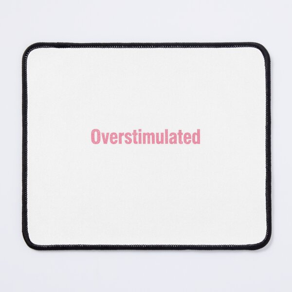 Item preview, Overstimulated | Glitter Typography Aesthetic designed and sold by Nekomiii.