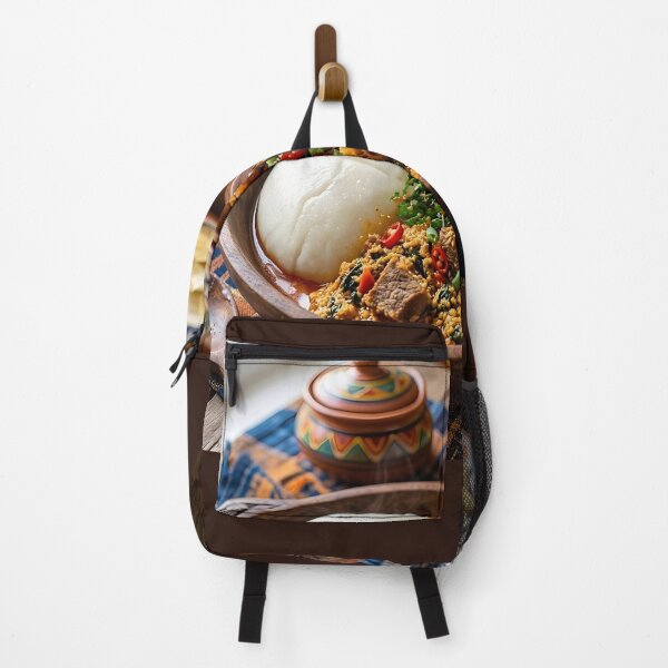 Item preview, Traditional Nigerian Pounded Yam and EgusiTraditional Nigerian Pounded Yam and Egusi designed and sold by SavannaCanvas.