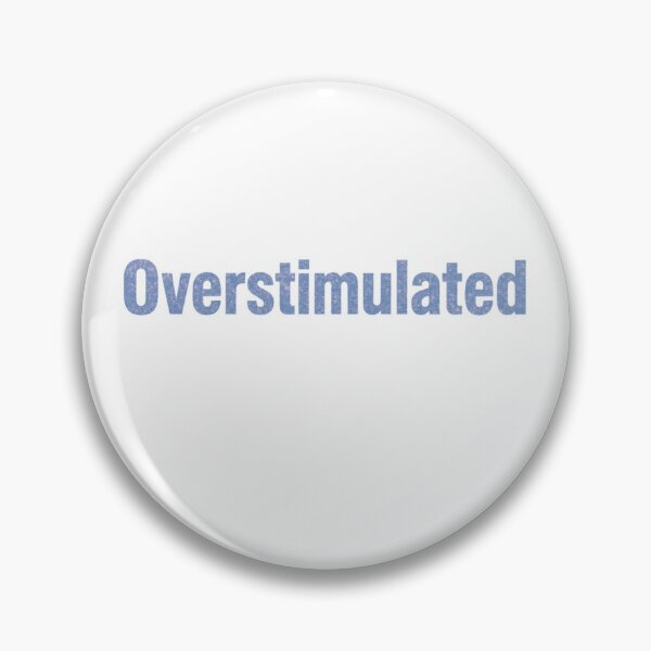 Item preview, Overstimulated | Glitter Typography Aesthetic designed and sold by Nekomiii.