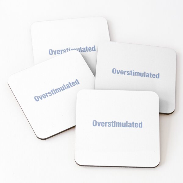 Item preview, Overstimulated | Glitter Typography Aesthetic designed and sold by HellGirlArt.